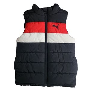Puma Black and Red Puffer Vest